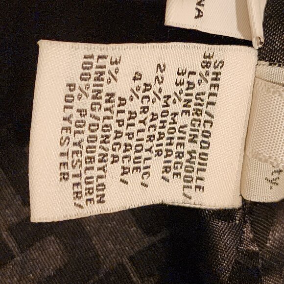 Excellent  Diane Von Furstenberg Peacoat Double Breasted Boucle Loop - Picture 6 of 12